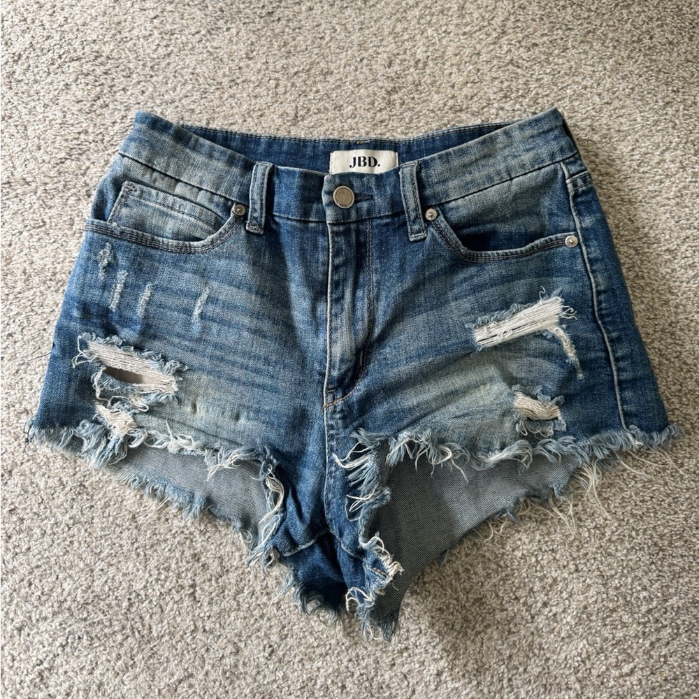 Women's Distressed Denim Shorts - JBD